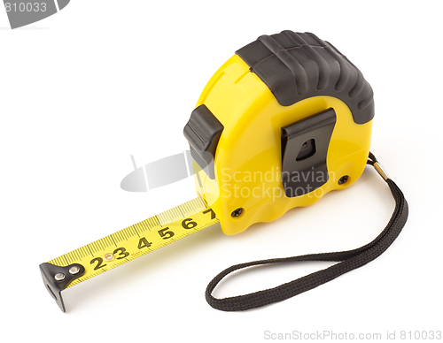 Image of Single yellow and black tape measure