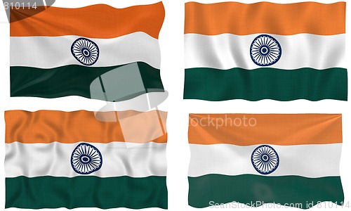 Image of Great Image of the Flag of India