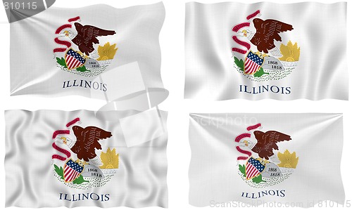 Image of Flag of illinois