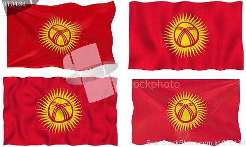 Image of Flag of kyrgyzstan