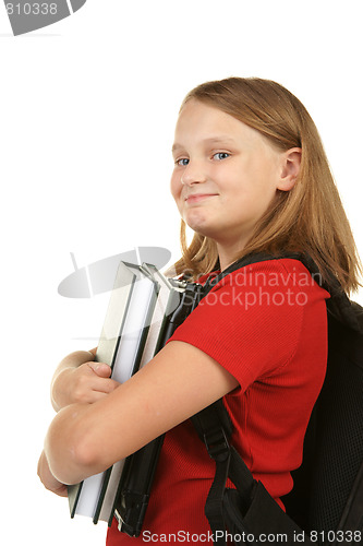 Image of young girl going to school 