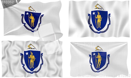 Image of Flag of massachusetts