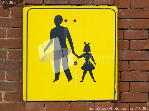 Image of Pedestrian area sign