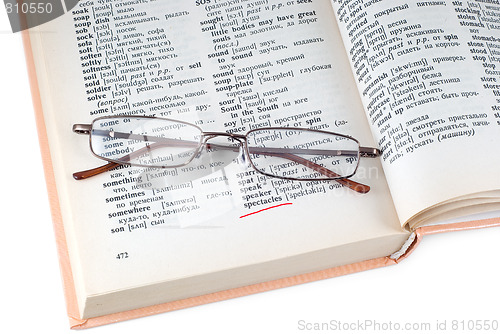 Image of The dictionary and spectacles