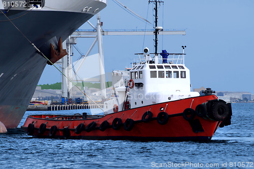 Image of Tugboat at Work