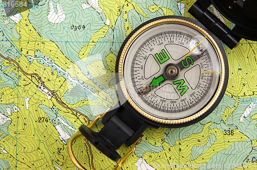 Image of Compass and map