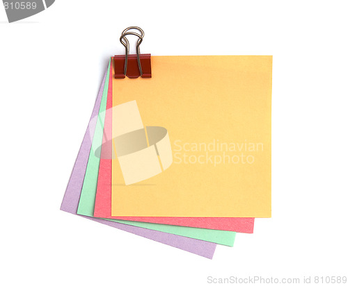 Image of Note papers of different colours