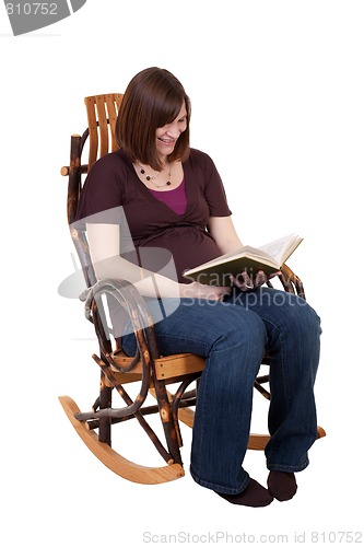Image of Pregnant Lady Reading