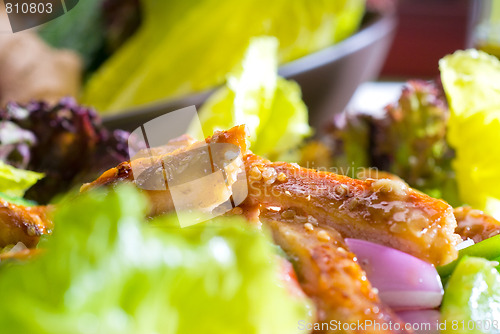 Image of sesame chicken salad