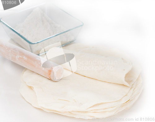Image of pita bread making