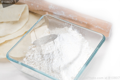 Image of pita bread making