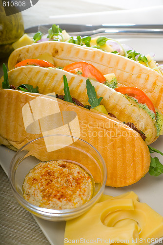 Image of assorted panini sandwich