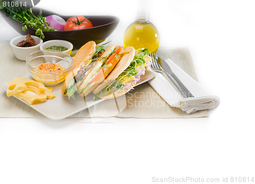 Image of assorted panini sandwich