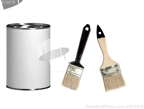 Image of Paint and brushes