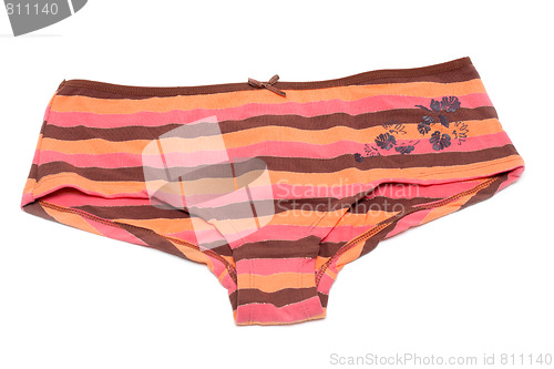 Image of Feminine underclothes, striped panties