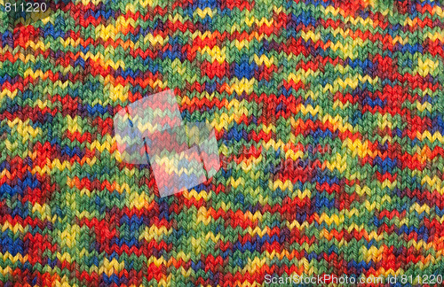 Image of Varicoloured knitted background