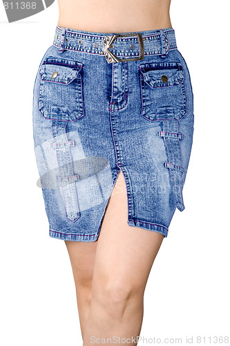 Image of Blue jean skirt
