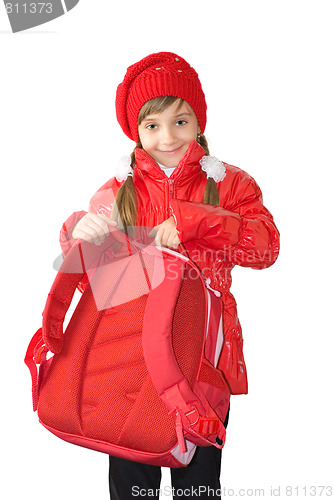 Image of The girl in red