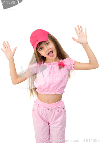 Image of The girl in pink