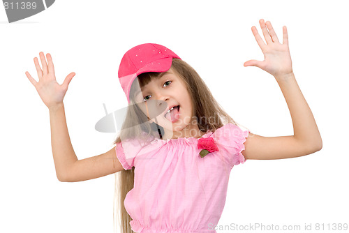 Image of The girl in pink