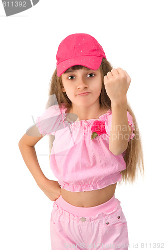 Image of The girl in pink