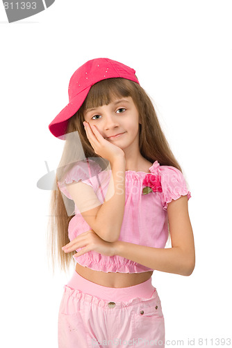 Image of The girl in pink