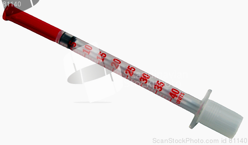 Image of Insulin Syringe-clipping path