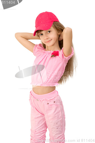 Image of The girl in pink