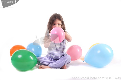 Image of Surrounded by Balloons