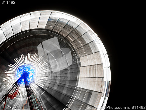 Image of Ferris wheel at night