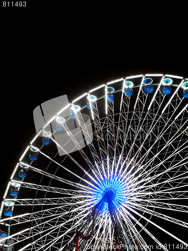 Image of Ferris wheel at night