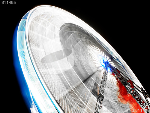 Image of Ferris wheel at night