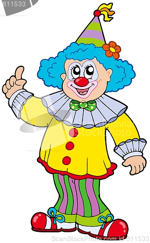 Image of Funny smiling clown