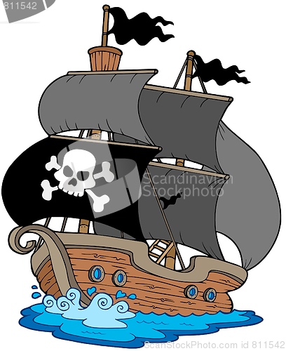 Image of Pirate sailboat