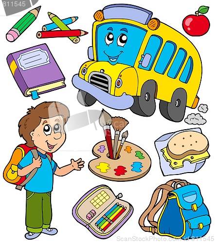 Image of School objects collection