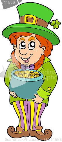 Image of Leprechaun with treasure pot