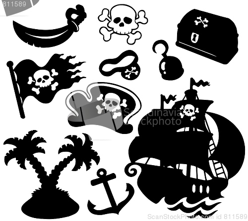 Image of Pirate silhouettes collection