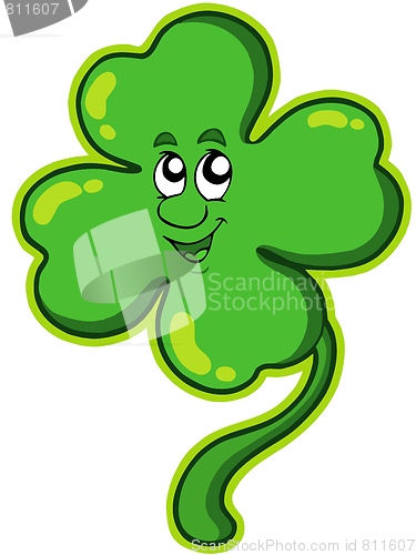 Image of Happy four leaf clover