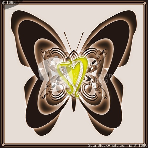 Image of Butterfly with Heart