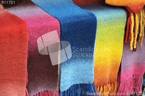 Image of Multi-coloured scarfs