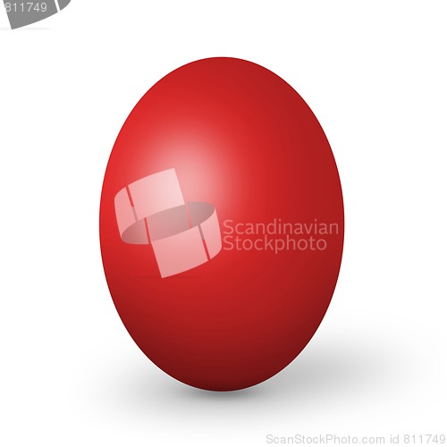 Image of Colorful easter eggs isolated on white