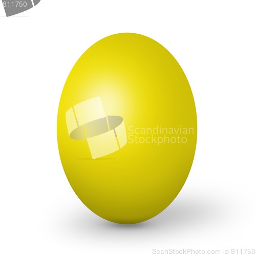 Image of Colorful easter eggs isolated on white