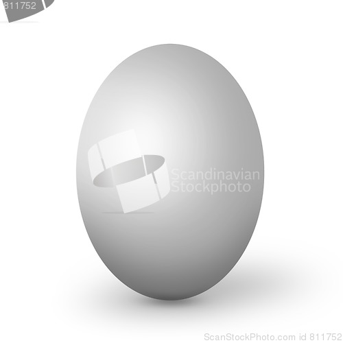 Image of Colorful easter eggs isolated on white
