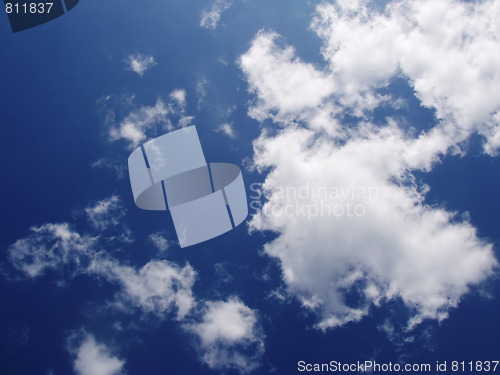 Image of blue sky with light clouds