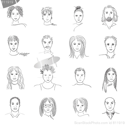 Image of Doodle faces