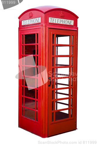 Image of english red phone box