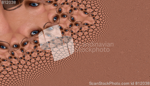 Image of Eye Fractal Background