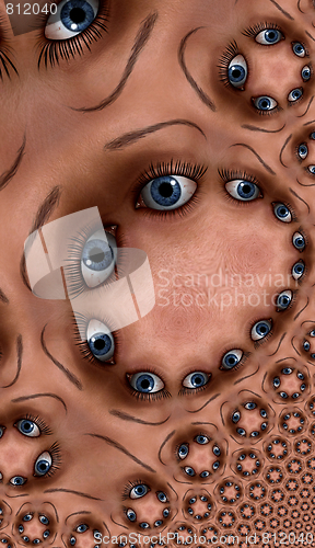 Image of Eye Fractal Background