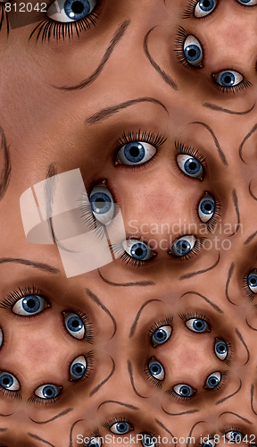 Image of Eye Fractal Background