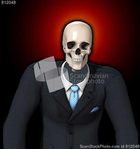 Image of Skeleton Businessman